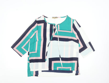 Womens UK Size S Sweet Miss Multicoloured Tunic Blouse