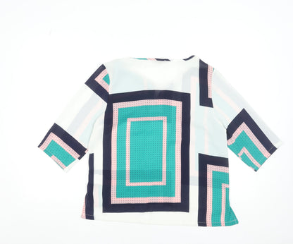 Womens UK Size S Sweet Miss Multicoloured Tunic Blouse