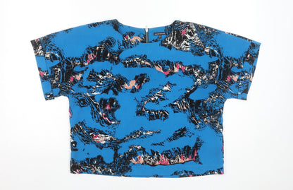 Womens UK Size 12 Warehouse Blue Basic Blouse