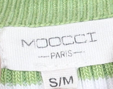 Womens UK Size S MOOCCI Green Cropped T-Shirt