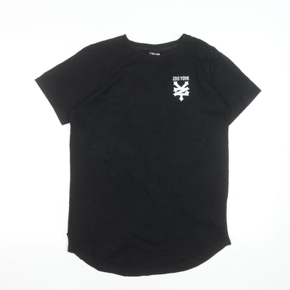 Boys UK Size XL Zoo York Black Basic T-Shirt