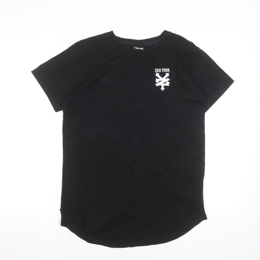 Boys UK Size XL Zoo York Black Basic T-Shirt