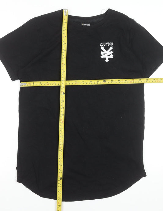 Boys UK Size XL Zoo York Black Basic T-Shirt