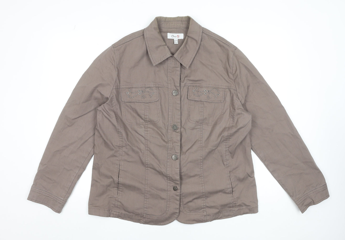 Womens UK Size 20 Oscar B. Brown Basic Jacket