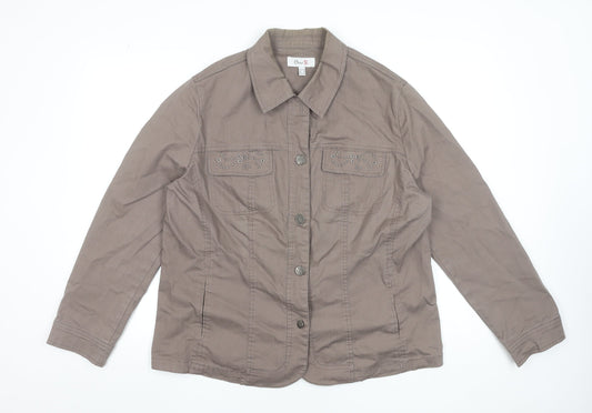 Womens UK Size 20 Oscar B. Brown Basic Jacket