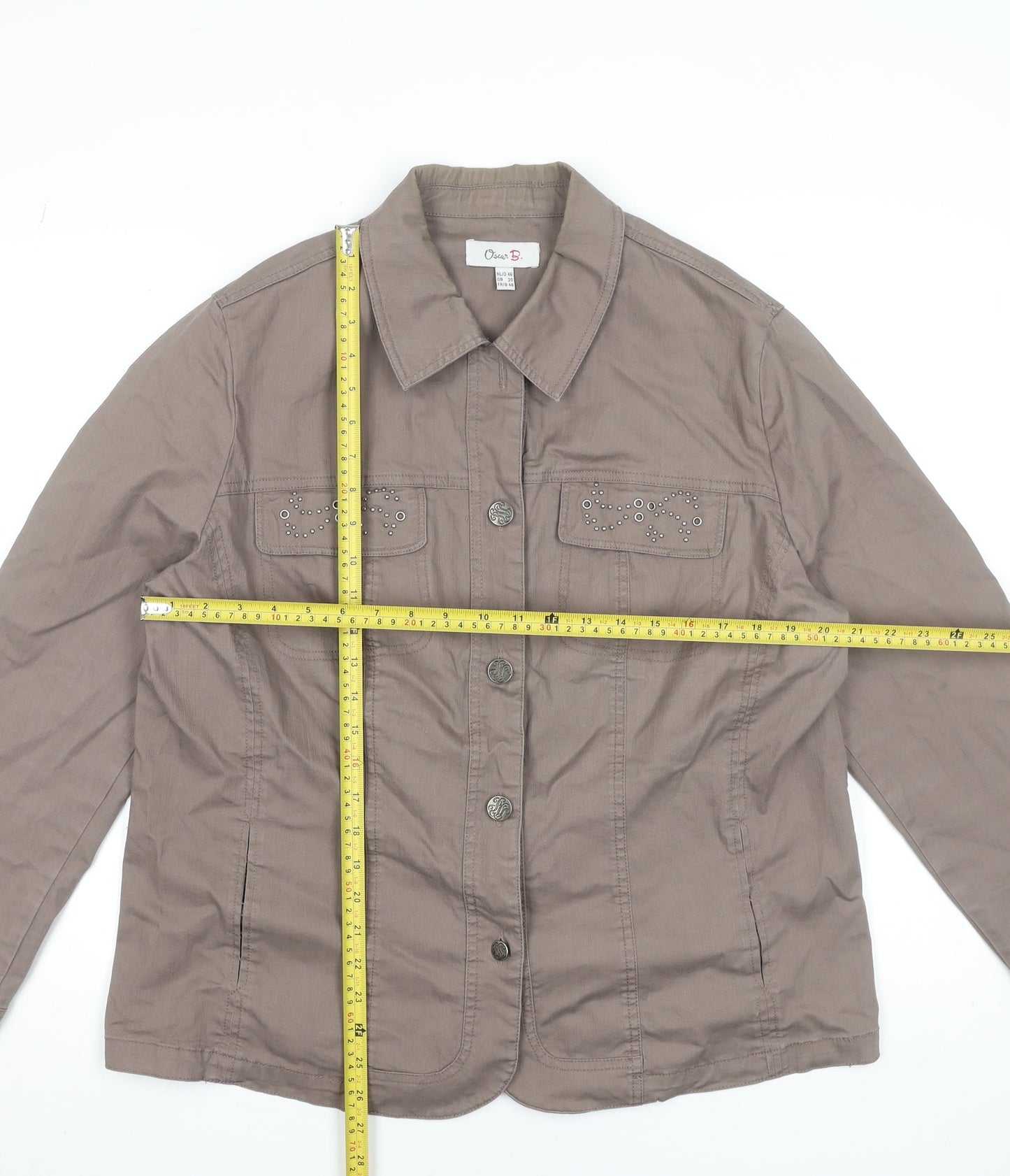 Womens UK Size 20 Oscar B. Brown Basic Jacket