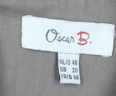 Womens UK Size 20 Oscar B. Brown Basic Jacket