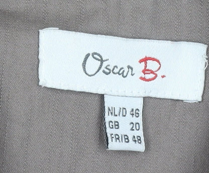 Womens UK Size 20 Oscar B. Brown Basic Jacket