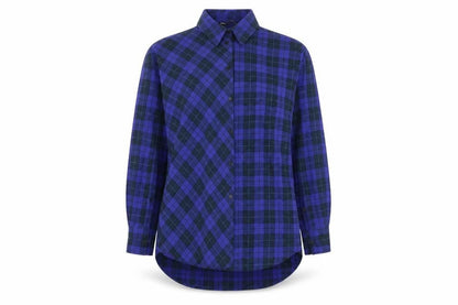 Womens UK Size XS Zara Blue Basic Button-Up