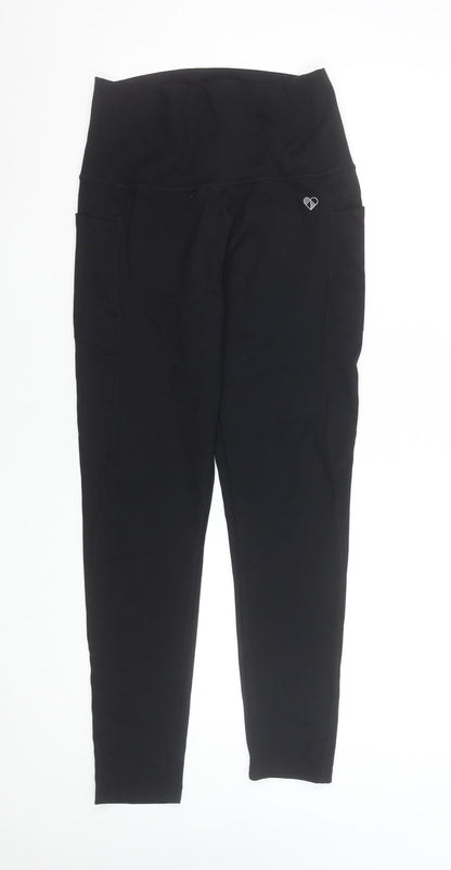 Womens UK Size L PEACHYLEAN Athletic Fit Leggings Black Leggings