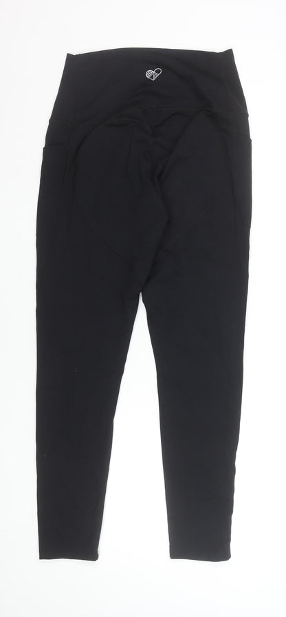 Womens UK Size L PEACHYLEAN Athletic Fit Leggings Black Leggings