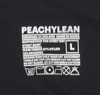 Womens UK Size L PEACHYLEAN Athletic Fit Leggings Black Leggings
