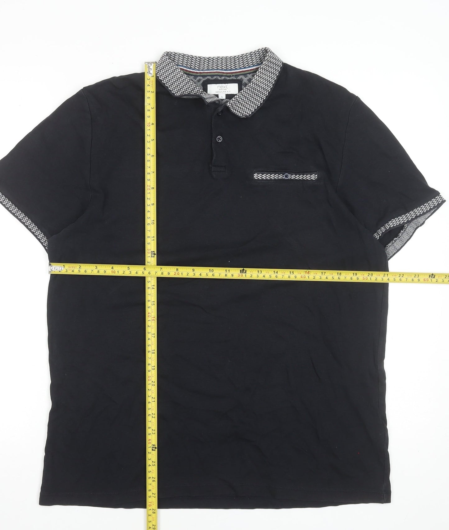 Mens UK Size L NEXT 100% Cotton Polo Shirt