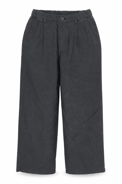 Womens UK Size S Zara Relaxed Fit Cropped Black Trousers