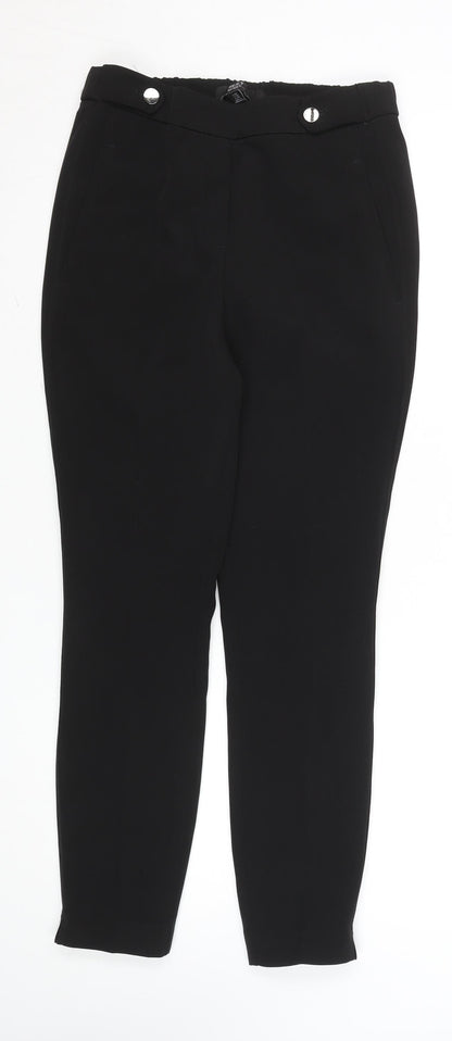 Womens UK Size 8 NEXT Slim Fit Business Casual Workwear Black Trousers