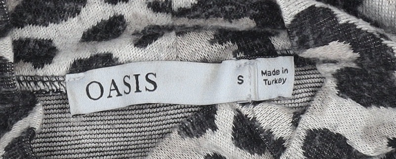 Womens UK Size S Oasis Grey Basic T-Shirt