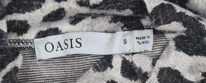 Womens UK Size S Oasis Grey Basic T-Shirt