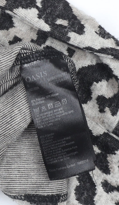 Womens UK Size S Oasis Grey Basic T-Shirt