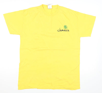 Royal Caribbean Jamaica Yellow Men's M Graphic Holiday T-Shirt