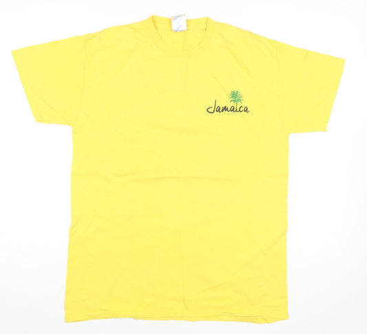 Royal Caribbean Jamaica Yellow Men's M Graphic Holiday T-Shirt