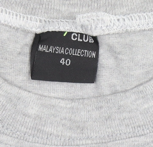 Mens UK Size L Club Grey  T-Shirt