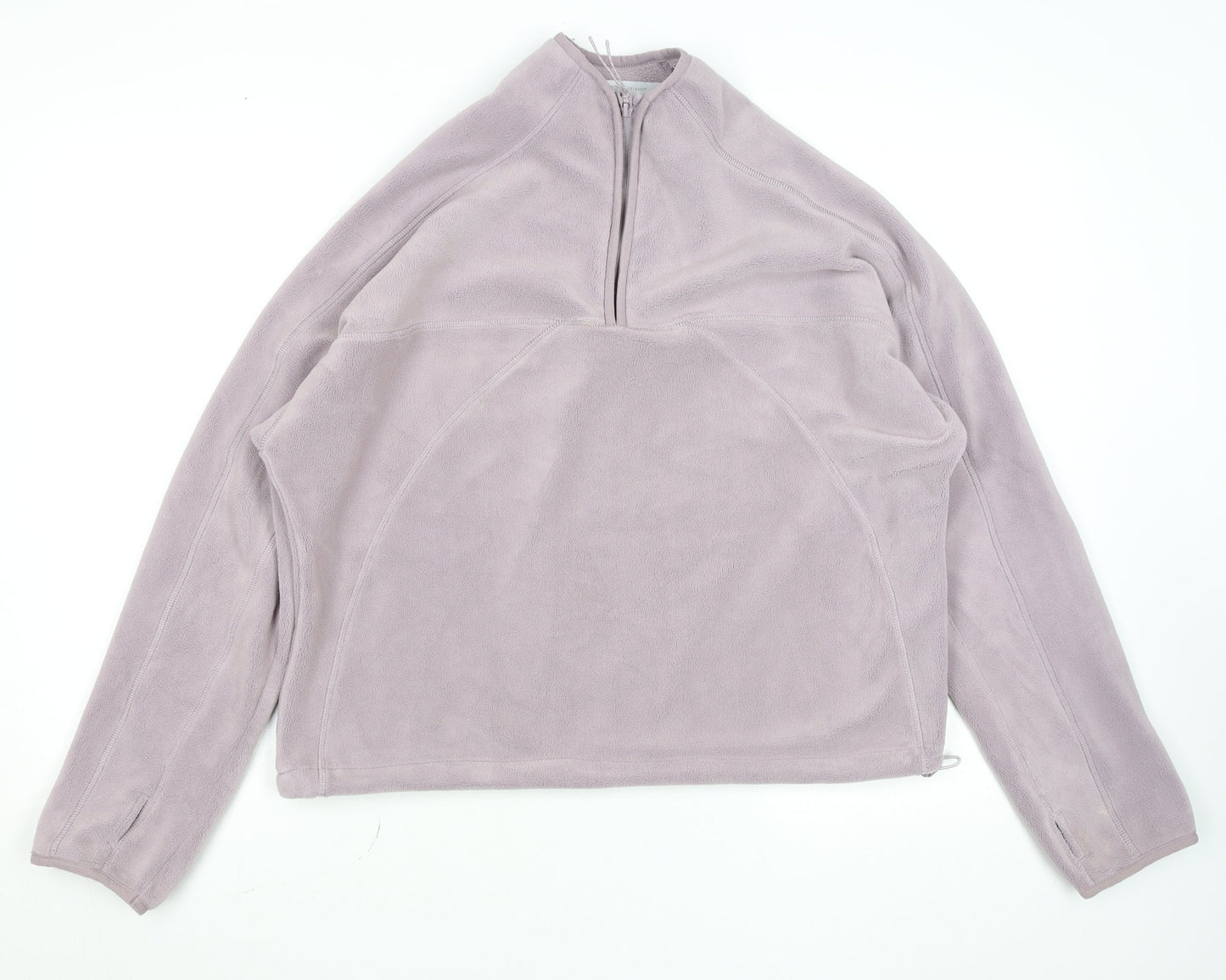 Primark Women’s Lilac Fleece 1/4 Zip Sweatshirt Size S