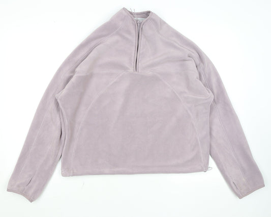 Primark Women’s Lilac Fleece 1/4 Zip Sweatshirt Size S