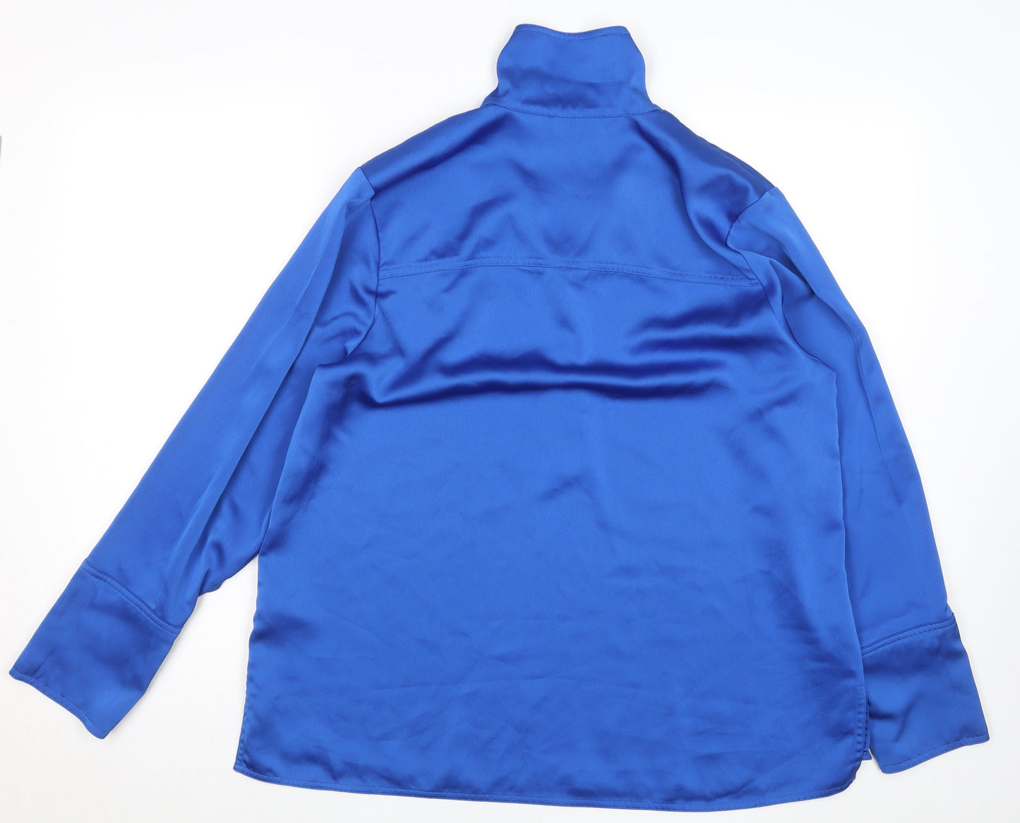 Womens UK Size 14 Gallery Blue Basic Blouse