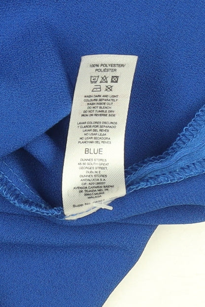 Womens UK Size 14 Gallery Blue Basic Blouse