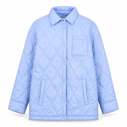 Womens UK Size XS Primark Blue Quilted Coat