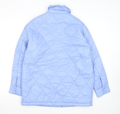 Primark Women’s Blue Quilted Mid-Length Jacket XS