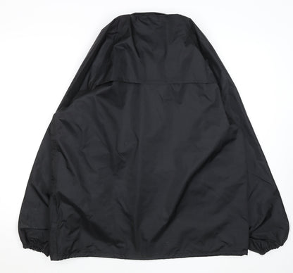 Mens UK Size M Footpath Black Windbreaker Coat