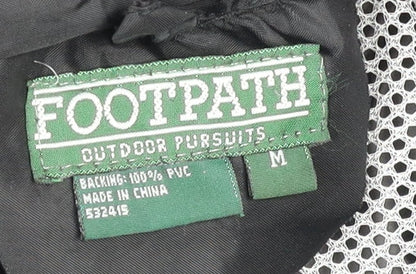 Mens UK Size M Footpath Black Windbreaker Coat
