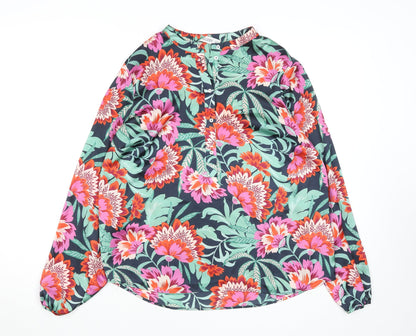 Womens UK Size 12 Gallery Multicoloured Tunic Blouse