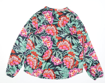 Womens UK Size 12 Gallery Multicoloured Tunic Blouse