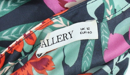 Womens UK Size 12 Gallery Multicoloured Tunic Blouse