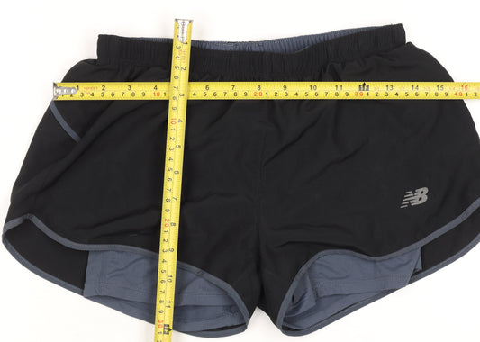 New Balance Womens Black XS Running Shorts Lightweight Quick Dry