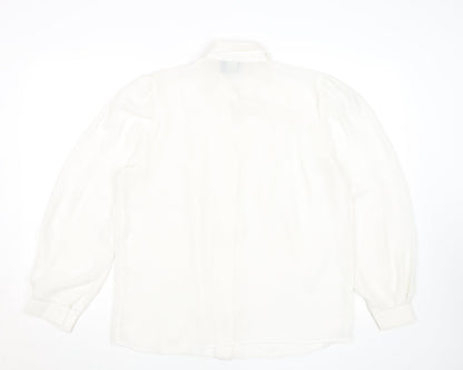 Womens UK Size S Rafale London Ivory Classic Blouse