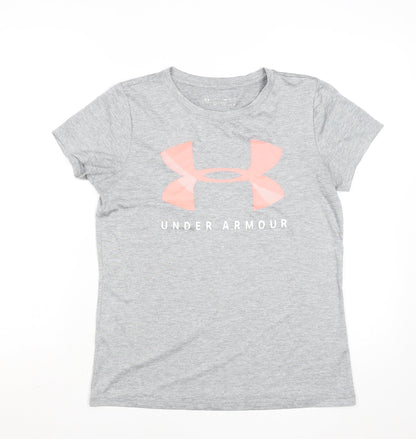 Under Armour Women’s Grey Short Sleeve Sports T-Shirt Size S