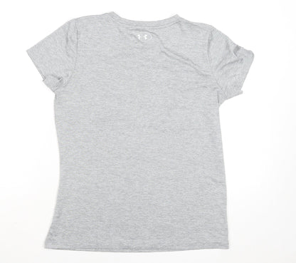 Under Armour Women’s Grey Short Sleeve Sports T-Shirt Size S