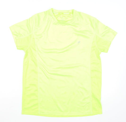 Mens UK Size L Unknown Yellow Gym & TrainingRunning & Jogging T-Shirt