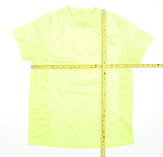 Mens UK Size L Unknown Yellow Gym & TrainingRunning & Jogging T-Shirt