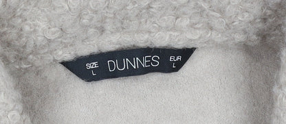 Dunnes Womens Beige Fleece Button Waistcoat L Sleeveless Casual