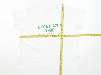 Mens UK Size L Dunnes Stores White  T-Shirt