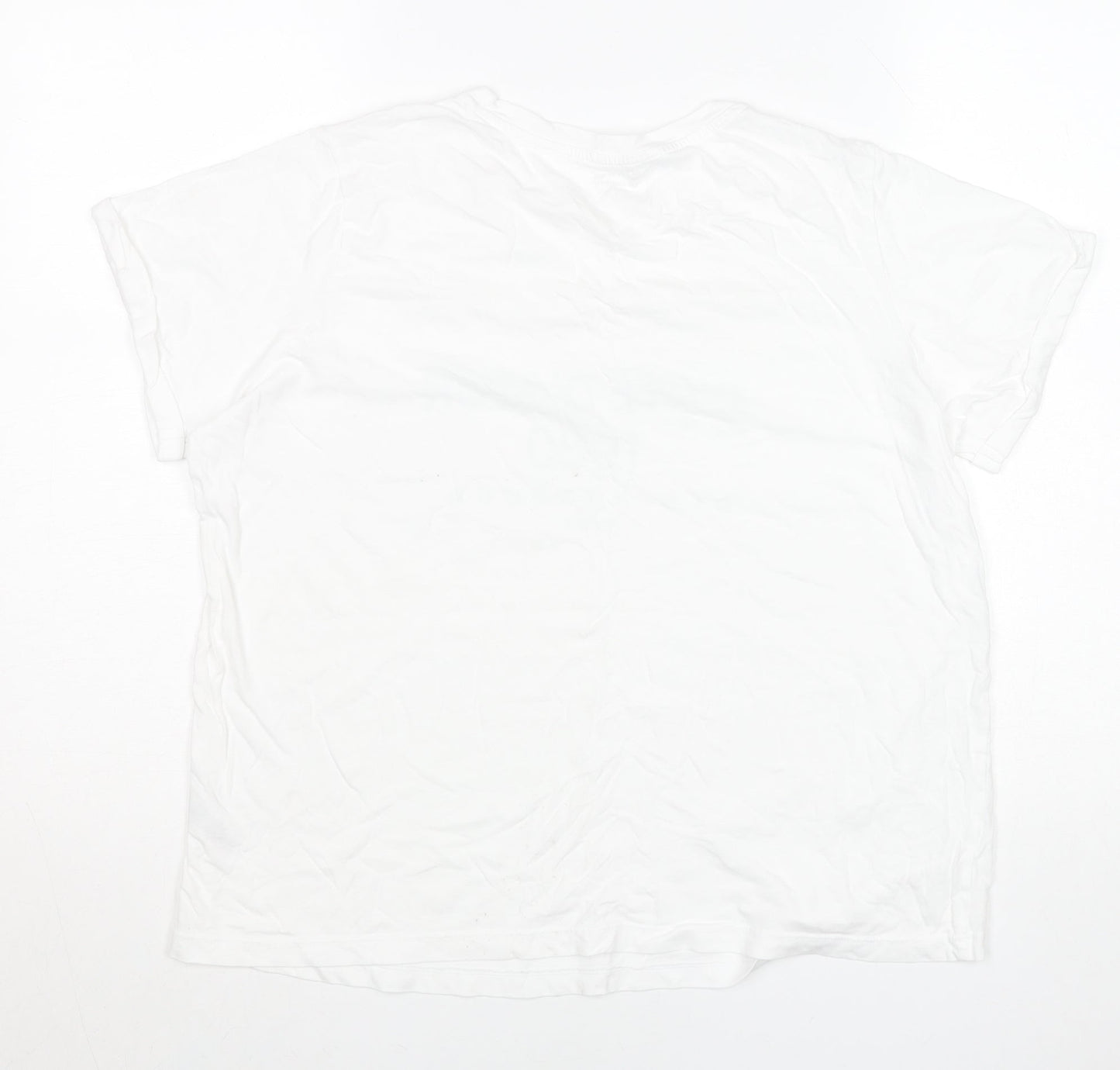 Mens UK Size L Dunnes Stores White  T-Shirt