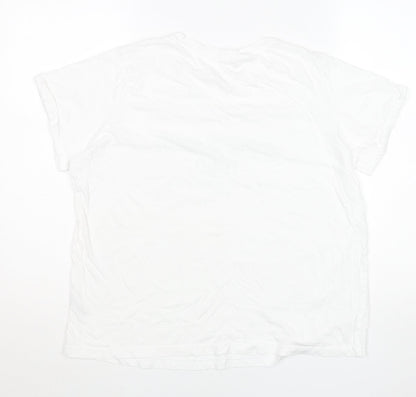 Mens UK Size L Dunnes Stores White  T-Shirt