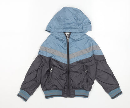 Boys UK Size 3 Years Sports Glory Blue Windbreaker Coat