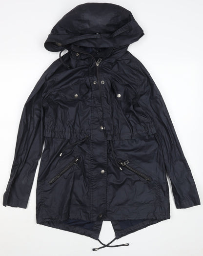 Womens UK Size 6 Atmosphere Black Parka Coat