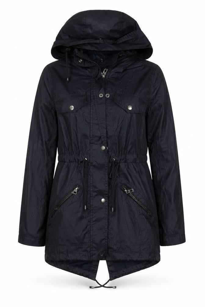 Womens UK Size 6 Atmosphere Black Parka Coat