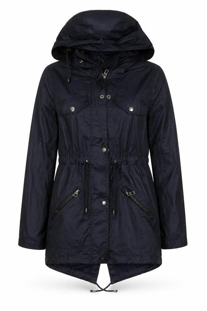 Womens UK Size 6 Atmosphere Black Parka Coat